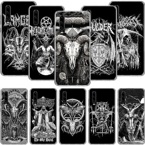Satanic Goat Satan Devil Phone Case For Huawei P30 P40 P20 P10 Mate 20 10 30 Lite Pro P Smart Z Plus Printing Cover Coque Shell