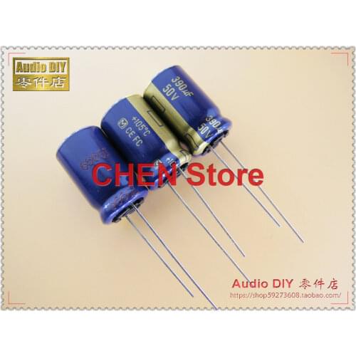 20PCS Matsushita FC 50V 390UF 100UF 56UF 150UF 4.7UF 22UF 10UF 120UF 2.2UF 470UF audio Electrolytic Capacitor CE 50V100UF 50V10