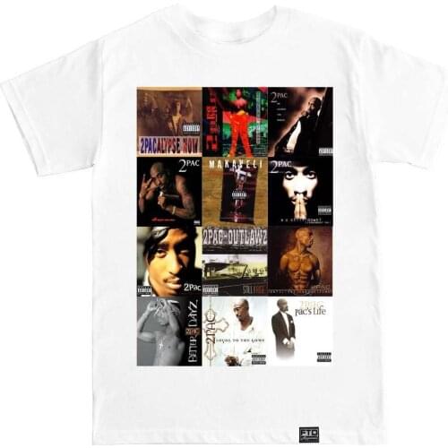 2 Pac Tupac Albums Death Row Dr Dre Ice Hip Hop Rap Mens 2019 Men Hip Hop Fashion Casual Tee Shirt for Men T Shirt Design