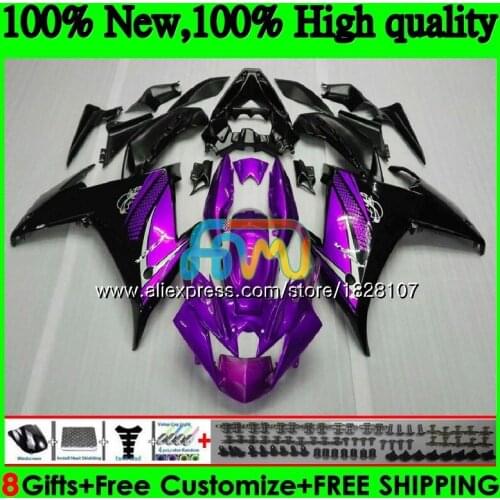 FZ6 R Kit For YAMAHA FZ6N Purple black FZ6R 09 10 11 12 13 14 15 117BS.16 FZ 6R FZ-6R 2009 2010 2011 2012 2013 2014 2015 Fairing