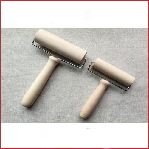 Pottery clay sticks mud roll rolling pin rolling mud tablet solid wood hand push mud roll ceramic tools clay tools tools pottery
