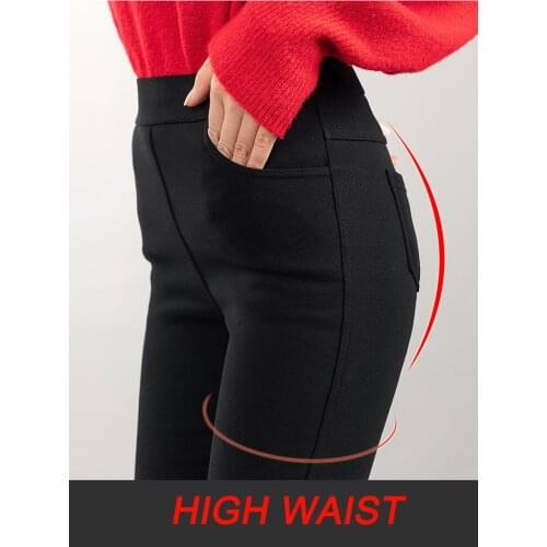 Plus velvet thicken leggings women 2019 winter new high waist slim warm pants trousers leggins mujer plus size leggins