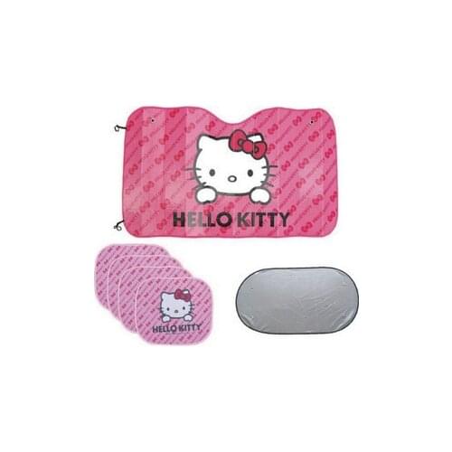 Summer Cartoon star car sunshade barrier Car sunshade cartoon sun-shading car the anteroposterior 6 piece set auto supplies