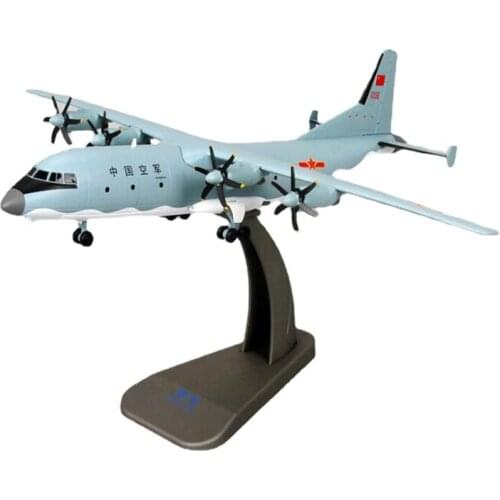 Diecast 1/100 Scale Yun 9 Transport Aircraft Model Alloy Airplane Model Carrier Fighter Military Collection Gift Hot Toys