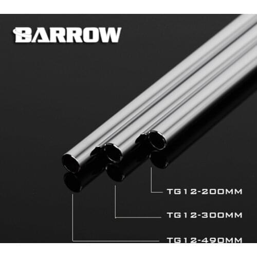 Barrow TG12/TG14/TG16, Red copper Chrome plating metal hard tube 490mm 10*12mm/12*14mm/14*16mm water cooling tube