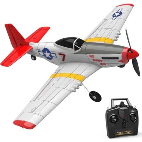 Mini P-51D EPP 400mm Wingspan 2.4G 6-Axis Remote Control RC Airplane Trainer Fixed Wing RTF One Key Return for Beginner