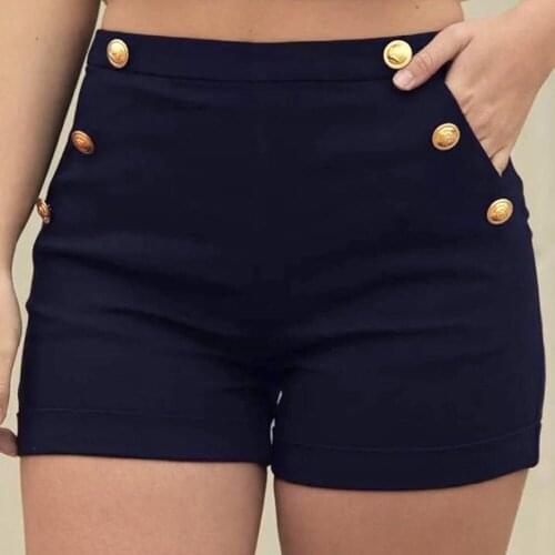 Fashion Womens Shorts Casual Plus Size Zipper Elastic Band Hotpants Lady Summer Shorts Elegant Shorts Mujer Женские Шорты