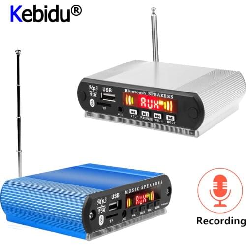 MP3 Player Bluetooth MP3 WMA Decoder Board Car Accessory With Recording Function Support USB/SD/FM Audio Module DIY Case Latest