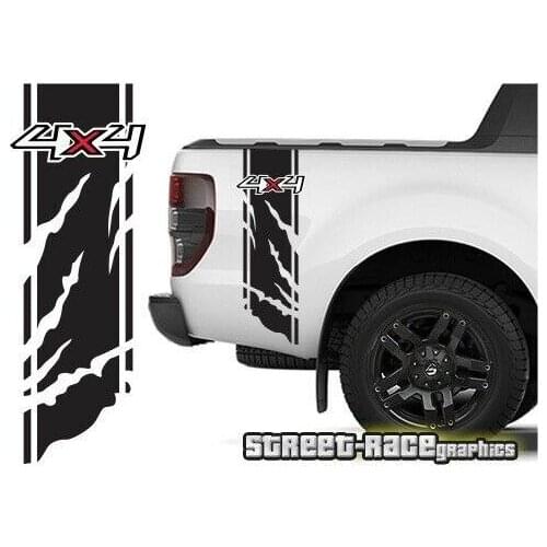 For x2 Ford F-150 bed bands 005 stripes decals stickers graphics offroad 4x4 raptor