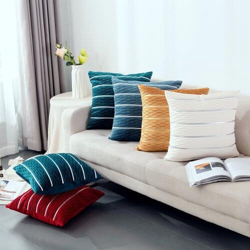 Nordic Velvet Bedding Cushion Cover Sofa Car Cushion Cover Soft Pillowcase Home Decor Pillow Cover for Sofa Cojines Cushion Case