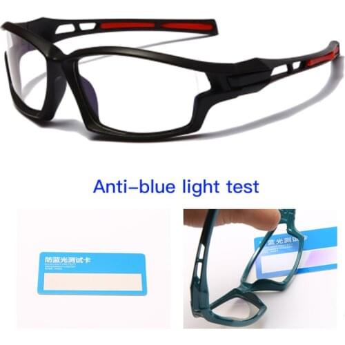 2021 New Anti Blue Light Glasses Frame For Men Women Clear Lens Computer Gaming Eyeglasses Black Sport Eyewear Spectacles