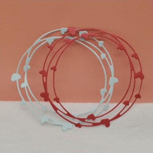 Heart Cutting Dies Circle All For Scrapbooking Embossing And Cutting Templates Scrapbooking Stamping Products For Crafts Molds