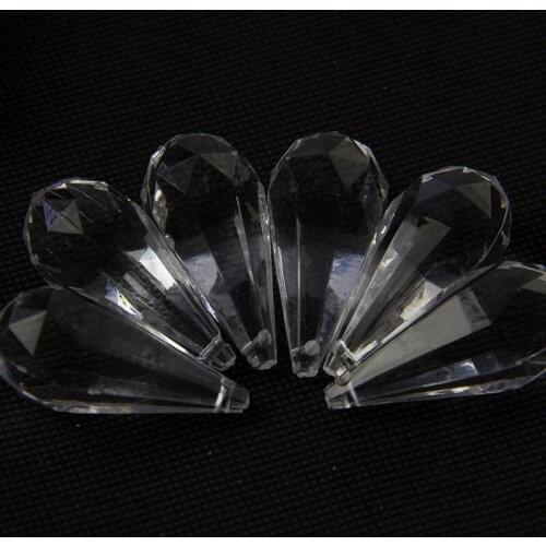 Clear Color 45mm 30pcs/Lot Chandelier Prism Feng Shui Pendant Parts Suncatcher Acrylic Hanging Decoration