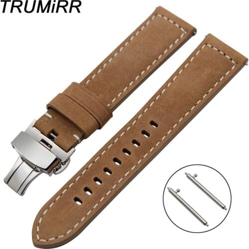 Quick Release Watchband 22mm for Tissot Luminox Longines Mido Italian Calf Genuine Leather Watch Band Steel Buckle Wrist Strap