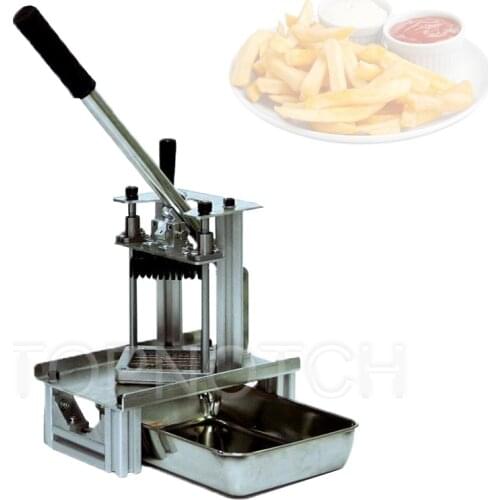 Manual Press Stainless Steel Fries Potato Chips Apple Cutting Tool Manual Cutting Machine Manual French Fries Cutting Maker