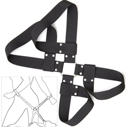 Fetish Restraint Bondage boutique Sex Wrist Ankle Cuffs Belt handcuffs Hogtie Sex Products Flirt Toys For Couples Adult Games