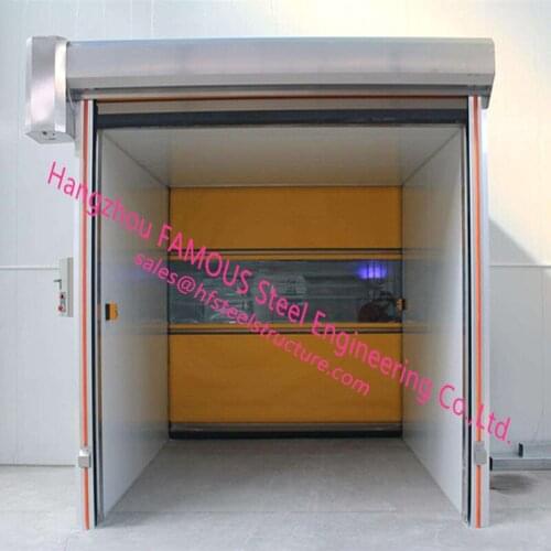 CE/ISO Certificated PVC Plastic Shutter Doors With Manual Or Electric Control Rapid Speed Lifting Doors