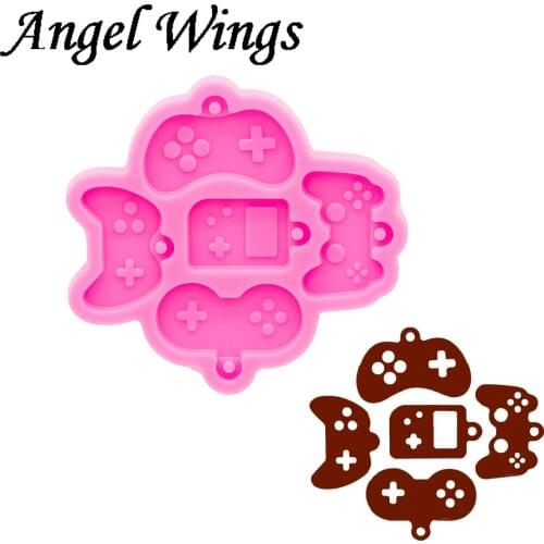 Gamer Keyboard Silicone Game Mold for Epoxy. Super glossy Resin Mold. DIY form for a Keychain. Jewelry diy Mold DY1008