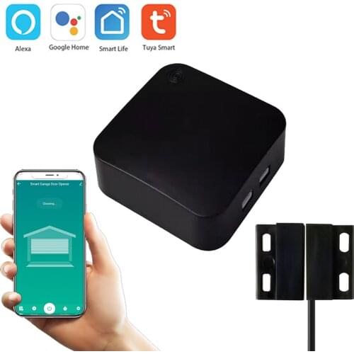 Smart WiFi Garage Door Controller Opener Remote Compatible with Alexa Google Home DIY Automation