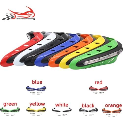 7/8"22mm Motorcycle Handlebar Hand guards Protector LED Light Handguards LED Hand Guard Universal Hand Guards Free shipping