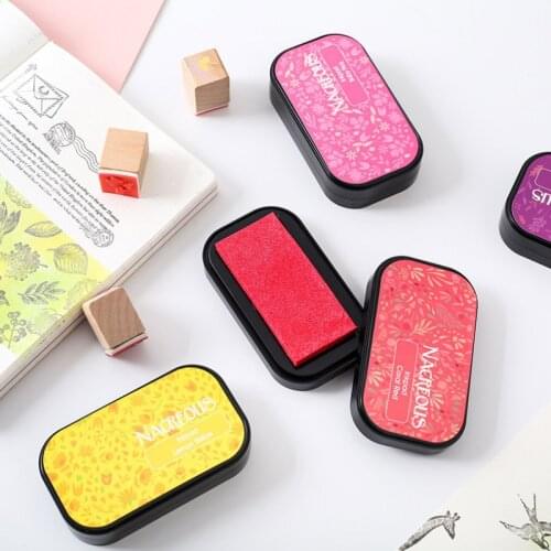 1Pcs Ink pad Nice Gift DIY Scrapbooking Stamp Sealing Decoration Multifunction Non-Toxic Vintage Crafts Office Accessories