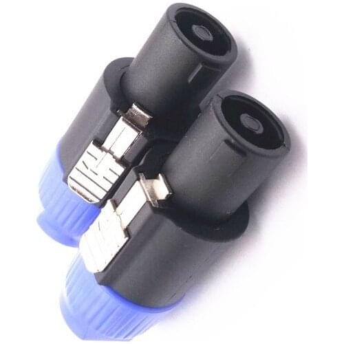 10pcs/lot 4 Poles Speakon Connectors Speaker Male Plug Audio Wire Connector