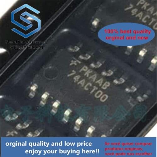 10pcs only orginal new 74ACT00SCX silk screen 74ACT00 74 series logic chip SOP-14