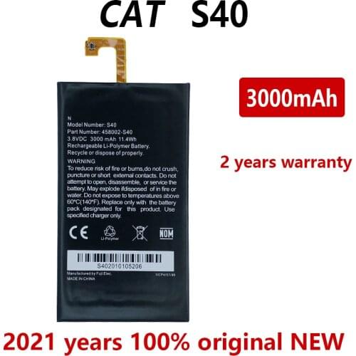 100% Original 3000mAh Phone battery For Caterpillar CAT S40 458002-S40 Batteries Bateria With Gift Tools