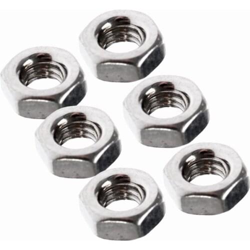 100Pcs 3mm Diameter Metric Thread M3 High Quality Stainless Steel Hex Screws Cap Hexagon Lock Nuts Bolts DIY Hardware Fasteners