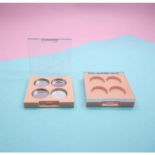 100pcs Empty Pink Blusher Storage Box Lipstick Compact Case Cosmetic Eyeshadow Powder Containers