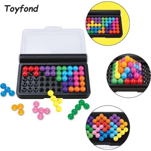 120 IQ Challenges Smart Games Puzzler Pro Pyramid Puzzle Logic Board Game with Solution Family Game Montessori Toys Kids Gift