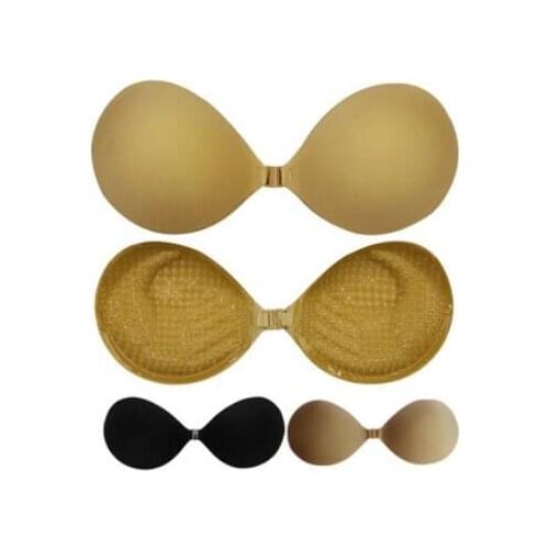 2019 Invisible Push Up Bra Strapless Bras Dress Wedding Party Sticky Self-adhesive Silicone Brassiere Breathable Bra Dropship