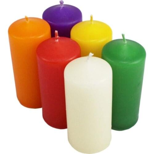 Different Fragrance Bar Candle Vanilla Lavender Strawberry Orange Lemon Apple 8x3.5 cm 6 Pcs