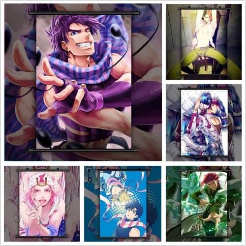 JoJos Bizarre Adventure Anime manga wall Poster Scroll
