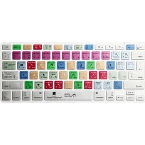 Adobe Photoshop PS Keyboard Cover Shortcut Printed Cover 15pcs for MacBook Air Pro Retina 13" 15" 17" iMac Wireless & MacBooks