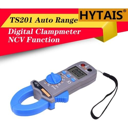HYTAIS TS201 Digital Clamp Meter Auto Range Multimeter AC/DC Current Voltage Tester NCV Induction Test Voltmeter Clampmeter