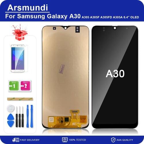 6.4'' Display For Samsung galaxy A30 A305/DS A305F A305FD A305A LCD Touch Screen Digitizer Assembly For Samsung A30 lcd