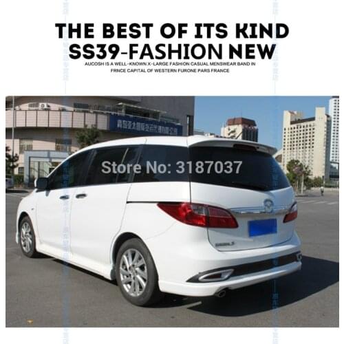For Mazda 5 Spoiler 2005-2010 ABS Plastic Rear Roof Spoiler Wing Trunk Lip Boot Cover Car Styling