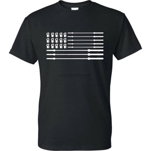 Crossfit Pineapple Barbell Flag USA Unisex T-Shirt