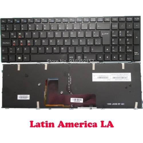 P650 Series Backlit Keyboard For CLEVO P670RA P670RS P670SA P670SE P671RS P671SA P671SE P671SG P671SW P641RF Latin America LA