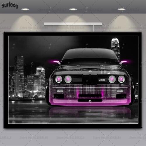 M3 BMW E30 Posters and Prints Super Racing Car Wall Art Pictures Poster Canvas Painting for Home Decoration