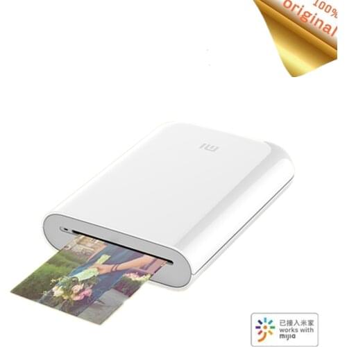 Xiaomi Mijia Mini Photo Printer Portable Bluetooth Thermal Printer with Paper AR Video Print Wireless Printer for Phone Colorful