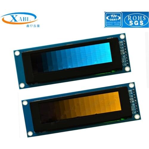 XABL 2.8 Inch OLED Module Resolution 256*64P OLED Display Module SSD1322 SPI PM material SPI 9Pin Factory Outlet Custom Size
