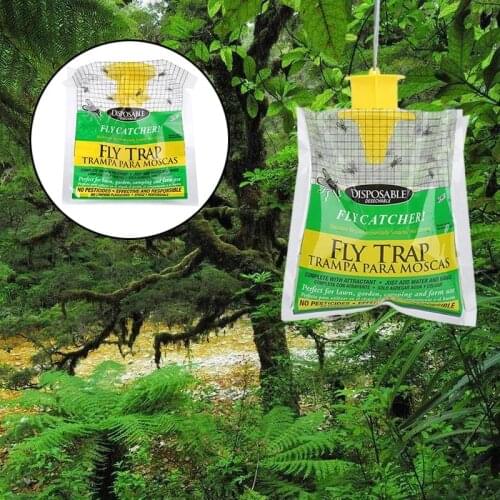 Hanging Bait Bag Fly Catcher Fly Trap Garden Home Yard Supplies Fly Trap Bag For Pest Control Disposable Pest Products Plastic