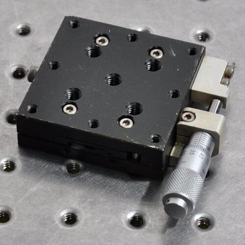 Y-axis aluminum alloy moving stage, optical manual precision fine-tuning sliding stage, two-way displacement table 60mm
