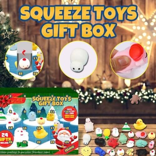 Christmas Wine Bottle Cover Merry Christmas Decorations 2021 Christmas Ornament New Year Squeeze Music Gift Box Blind Box Toy