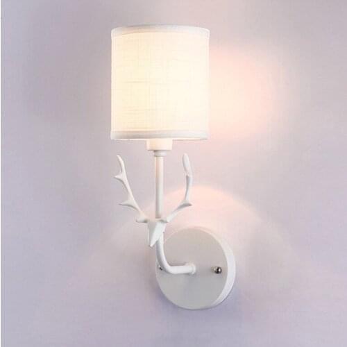 Nordic led wall lamp antlers wall décor Bedroom Bedside Reading Lamp kids wall light art deco sconces lamp fixtures