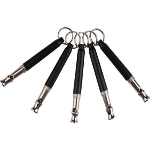 Pet Dog Whistle Flute Stop Barking Silent Ultrasonic Sound Dog Training Repeller Train With Strap Portable Keychain Dog Flute