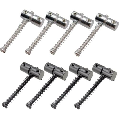 Tooyful 4x Electric Bass Fixing String Bridge Saddle Zinc Alloy for Replacement Parts