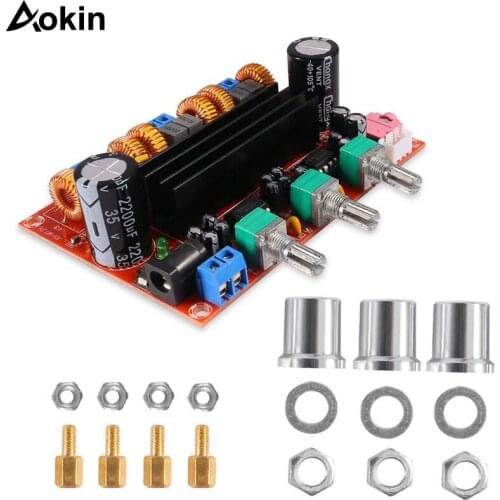 TPA3116 2.1 Digital Audio Amplifier Board TPA3116D2 Subwoofer Speaker Amplifiers DC12V-24V 2*50W+100W